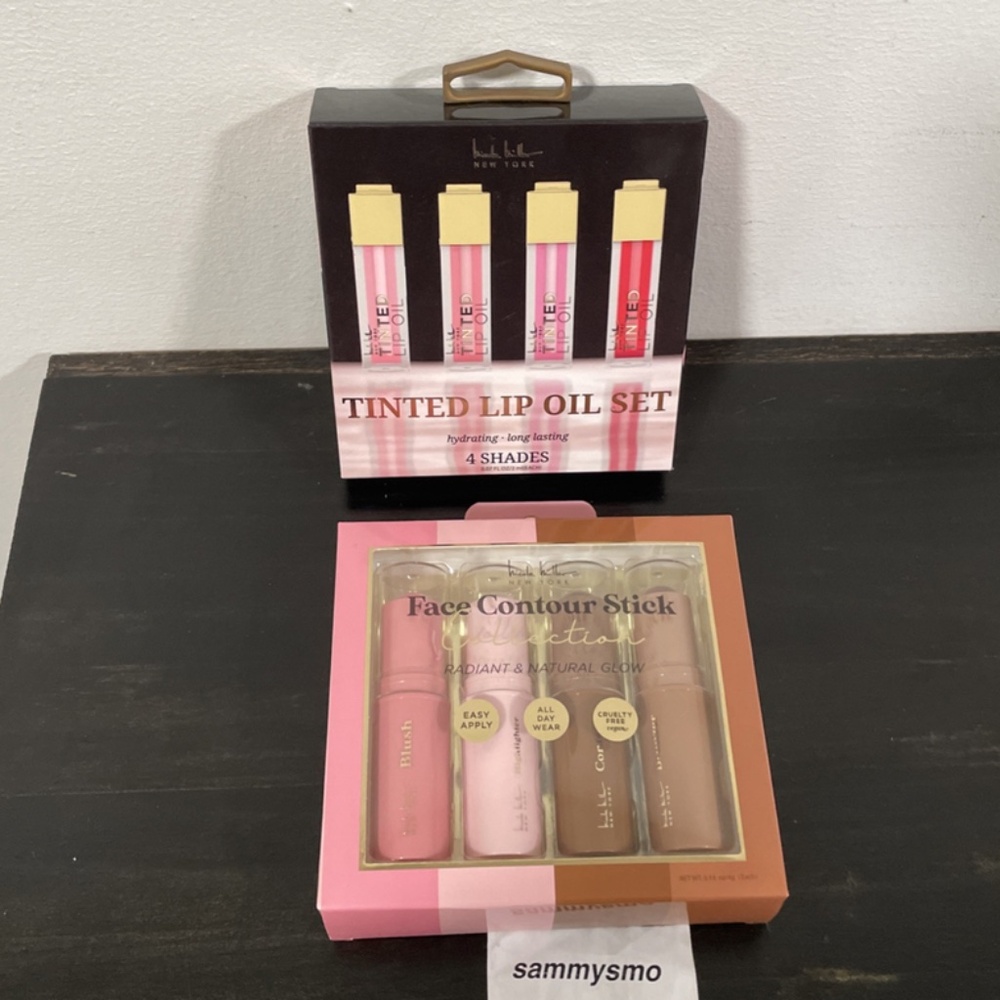 Nicole Miller Face Contour Stick Collection, & Tinted Lip Oil Gift Set